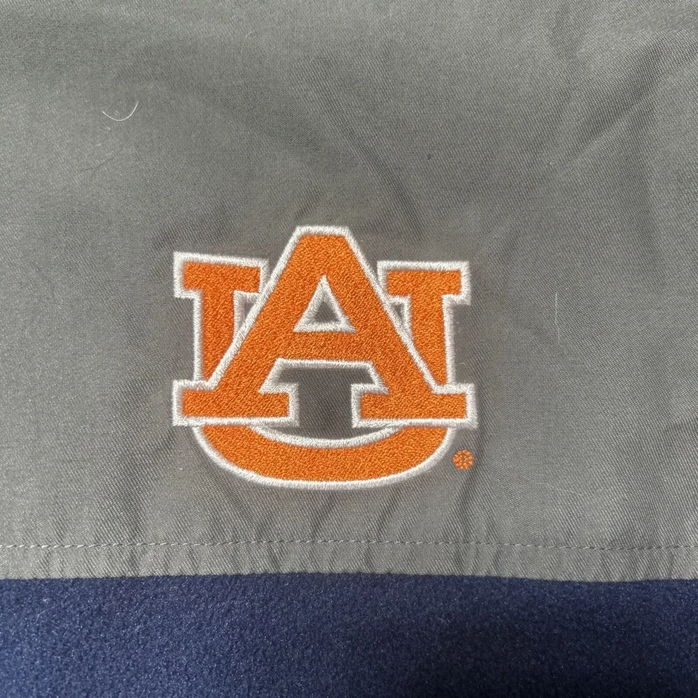 Columbia Auburn University Tigers Jacket Men's XL Blue Full Zip Fleece Excellent
